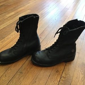 Harley Davidson boots.